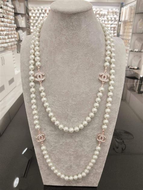 chanel pearl crush pink|chanel coco mark necklace.